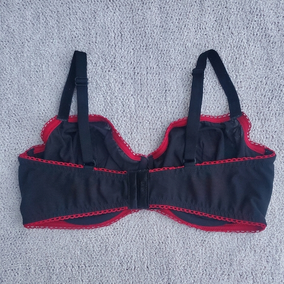 Adore Me Crotchet Heart Mesh Bra 38DD - Picture 2 of 6